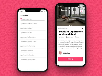Place Finder1 apartment app booking hotel ios map near by place place finder splash ui ux