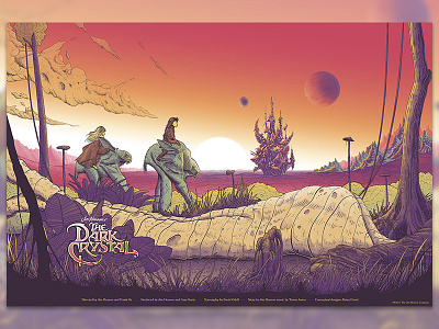 The Dark Crystal castle clouds creature dark crystal jungle mushroom planet sky sun tree vegetation world