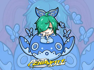 王者荣耀的周庄 王者荣耀，插画，潮流插画，人物设定