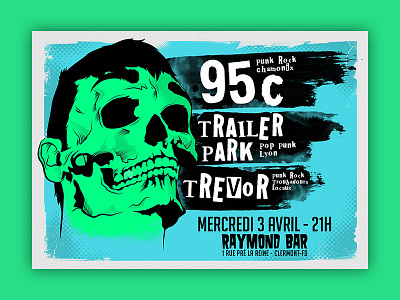 Poster - Punk Rock Show france poster punk rock show skate skull