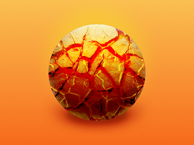 Fire Orb depth fire gradient icon orb shadow sphere