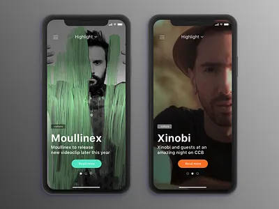 Fullscreen news app app article articles background cards fullscreen ios news newspaper read reader slider