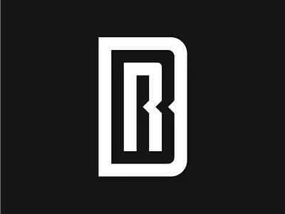 R+B+D Logo Black b black branding design elegant grid identity logo logomark minimalism monogram r