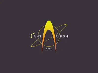 Antariksh 2018 antarkish cosmos logo logo design saturn space stars