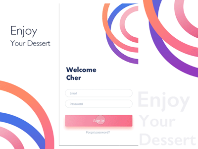 Something pink&sweet design ux