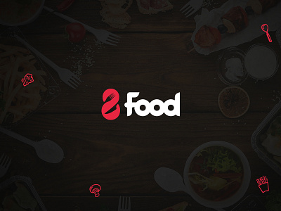 8 Food logo 8 8food brandking eight food foodporn fork knife logo