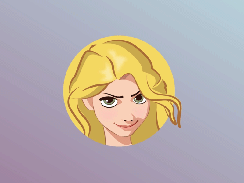 Rapunzel disney illustration rapunzel tangled vector