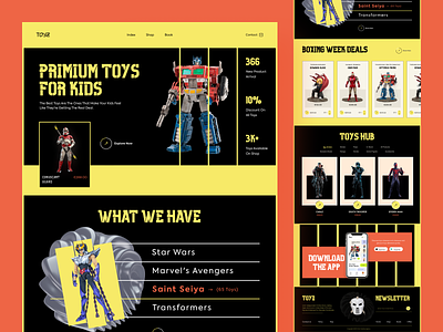 Kids Toy Shop Website. children colour dribbble2022 ecommerce home page interaction interface kids ecommerce store kidsshop minimal orix sajon toy shop toys typography user experience user interface web design website website design