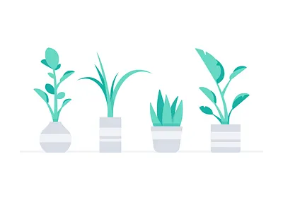 Plants green illustration nature plants vector