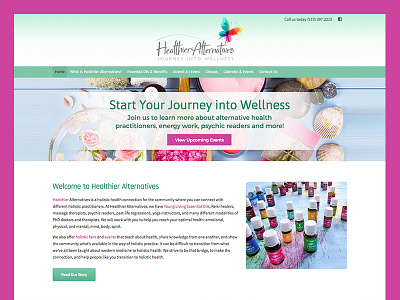 Healthier Alternatives child theme front end development genesis web design wordpress