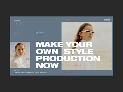 Cocoladas Creative Blog Events Page blog creative events grid issue models preview style typography ui ux whitespace