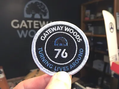 76 Patch 76 embroidery gateway woods lives patch patches teen tree youth