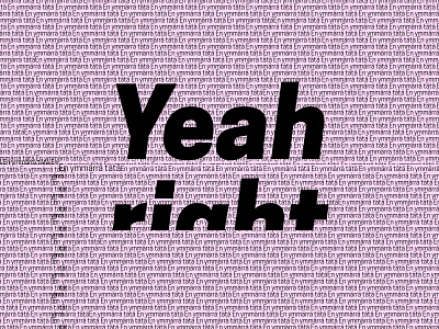 Yeah right confusions cooper hewitt pink typography