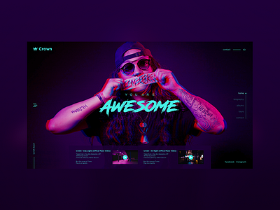 #Crown art concept design homepage landing page ui ux web webdeisgn