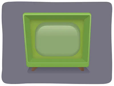 Retro TV Icon art illustrator retro tv