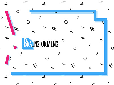 BrainStorming banner brainstorming minimalistic pattern