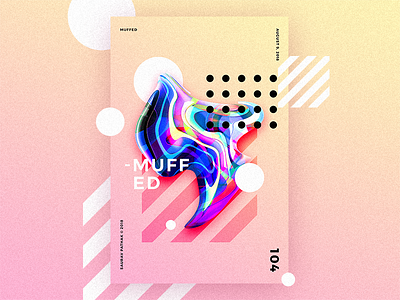 104, MUFFED | Daily Poster challenge colors daily challenge photoshop poster vibrant