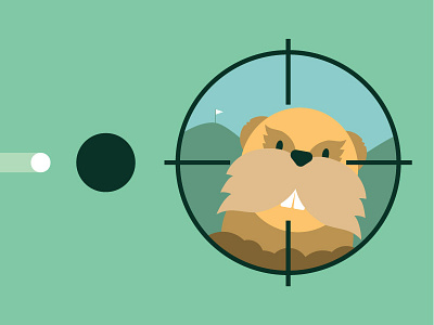 Caddyshack 80s caddyshack film golf gopher illustration minimal poster movie poster poster spalding your language