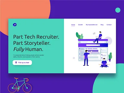 Experience Recruitment - character daily design illustration storytelling ui design ux design uxui