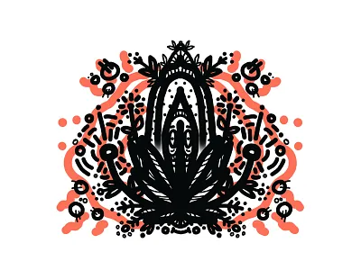 Cactus adstract cactus color flower illustrator ipad pro nature procreate vector