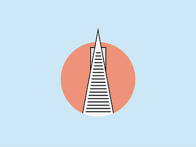 SF Icons: Transamerica Pyramid california icon illustration san francisco sf transamerica pyramid west coast