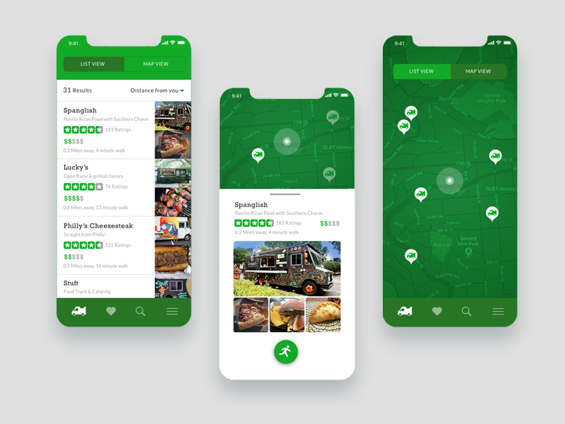 Example of Food Truck Finder Refresh