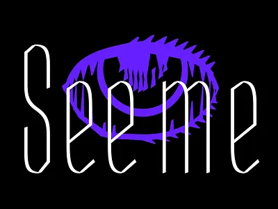 See Me calligraphy font font in progress lettering skeleton font skeleton type skeleton type design type design