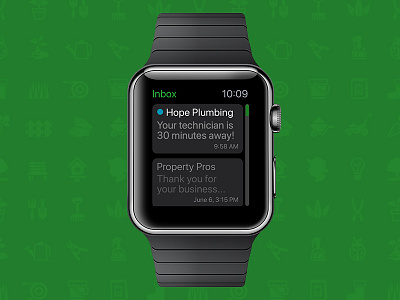 Wearable Notifications / Chat apple watch ui design ux design wearable