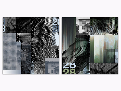 "2828" Digital Single Cover album art diy music emo glitch art music psychadelic punk vinyl