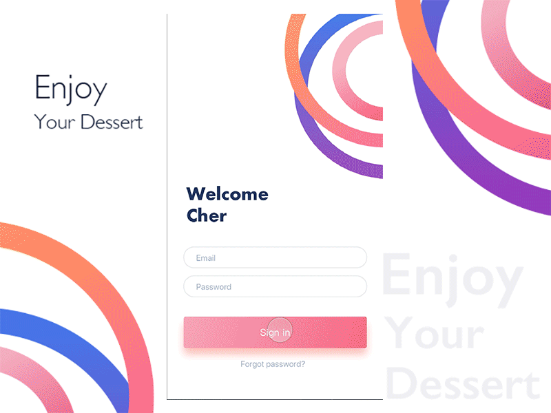 Enjoy Your Dessert design ux