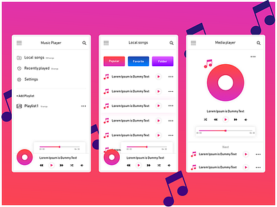 Music Player UI