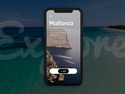 Mobile application android app application ios mobile sea slider travel ui ux