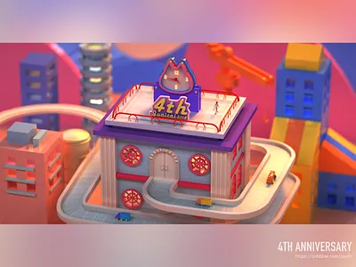 daily practice 3d building c4d cinema4d city daily design illustration practice