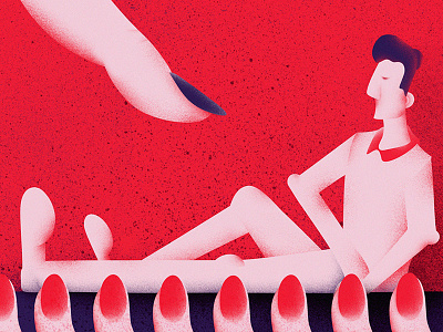 Hmmm... affinity desinger drawing finger illustration man red