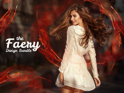 The Faery Design Bundle: 3812 Incredible Photoshop Add-ons brushes design resources graphic elements overlays palettes skin retouching