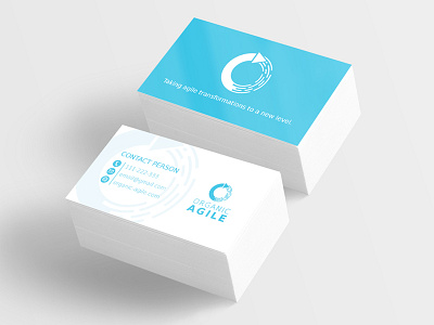 Organic Agile Business Card agile business card design organic transformation