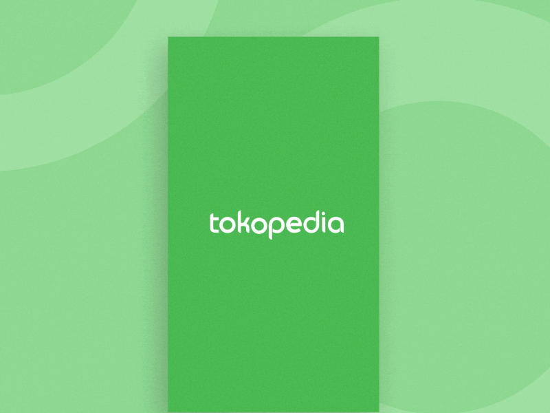 Tokopedia Welcome Screen animation concept micro interaction splash screen tokopedia ui design ui motion uiux