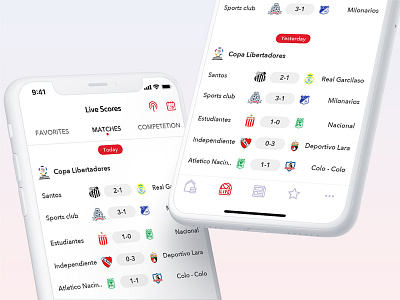 Football App football football app ios ios design live score score soccer soccer app