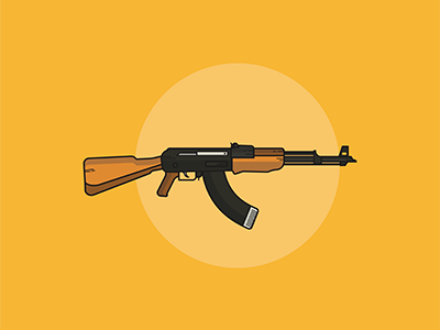 Ak47 design dropcap graphic graphics illustration logo tor vector vectorart