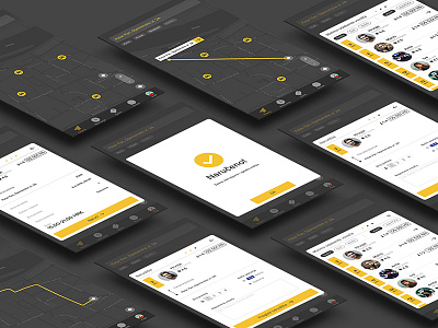 Taxi app - DDA task app black dda mobile osijek taxi taxi app yellow