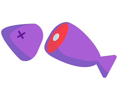 dead fish dead fish purple sea