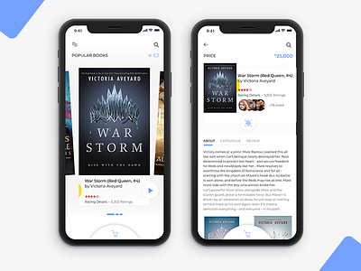 Book Shop App Concept app clean design dribble ios iphone minimal shop ui ux