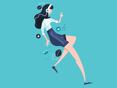 ioDroplet_01 character design illustration sketch social media vector