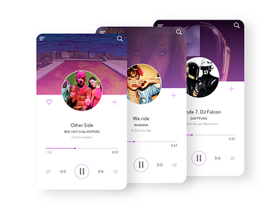 Music Player - Daily UI #9 dailyui dailyui9 musicplayer
