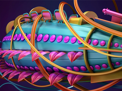 abstract2 3d abstract art color concept illstration maya render
