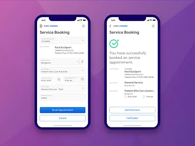 Service Appointment mobile app mobile ui mobileapp mobileui redesignui ui uiux