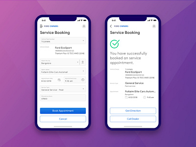 Service Appointment mobile app mobile ui mobileapp mobileui redesignui ui uiux
