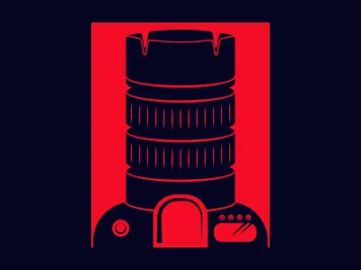 Photography Illustration camera illustration photography red work in progress