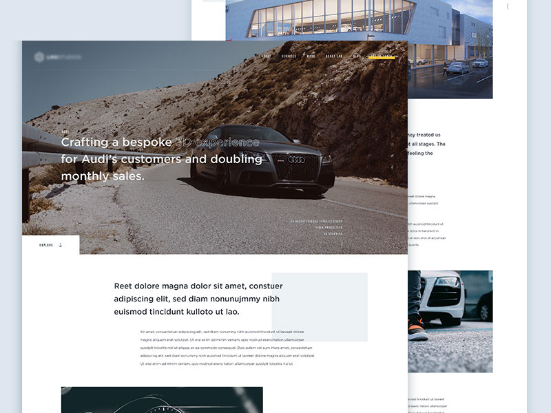 Example of Website Design (5 Pages)