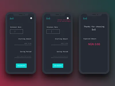 Interest Calculator 004 calculator dailyui